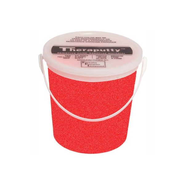 Fabrication Enterprises TheraPutty Sparkle Exercise Putty, Red, Light, 5 Pound 323515 - main